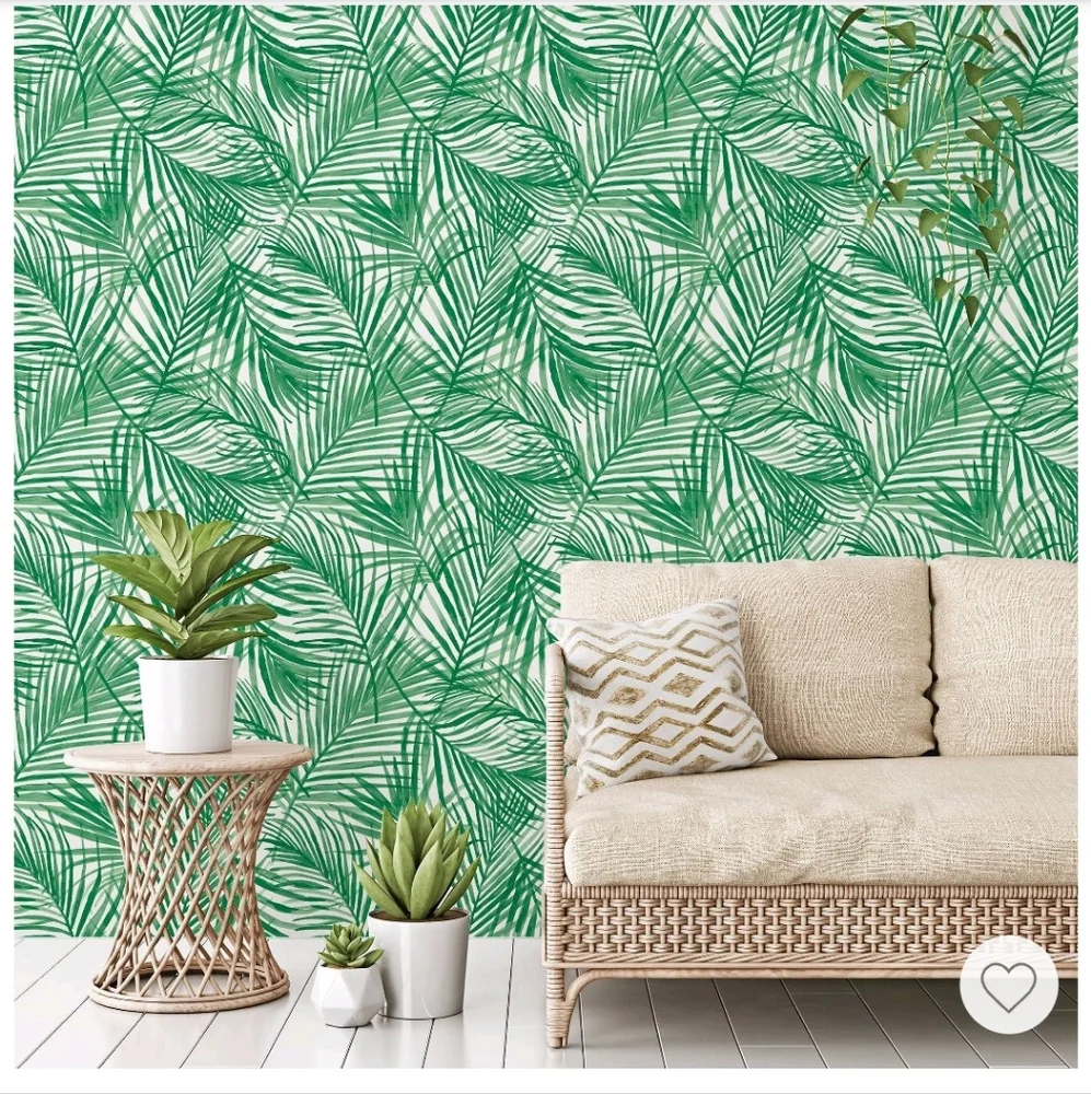 Opalhouse Tropical Peel & Stick Wallpaper Green